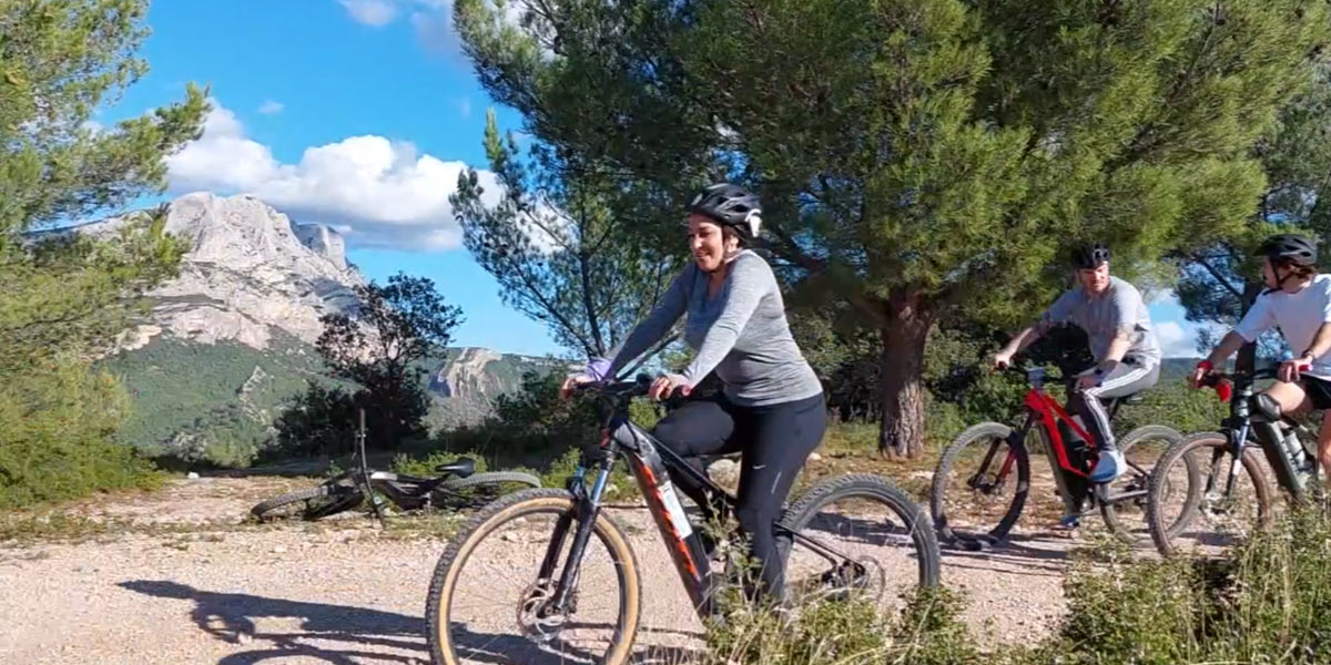 team building VTT électrique Sainte Victoire aix en provence